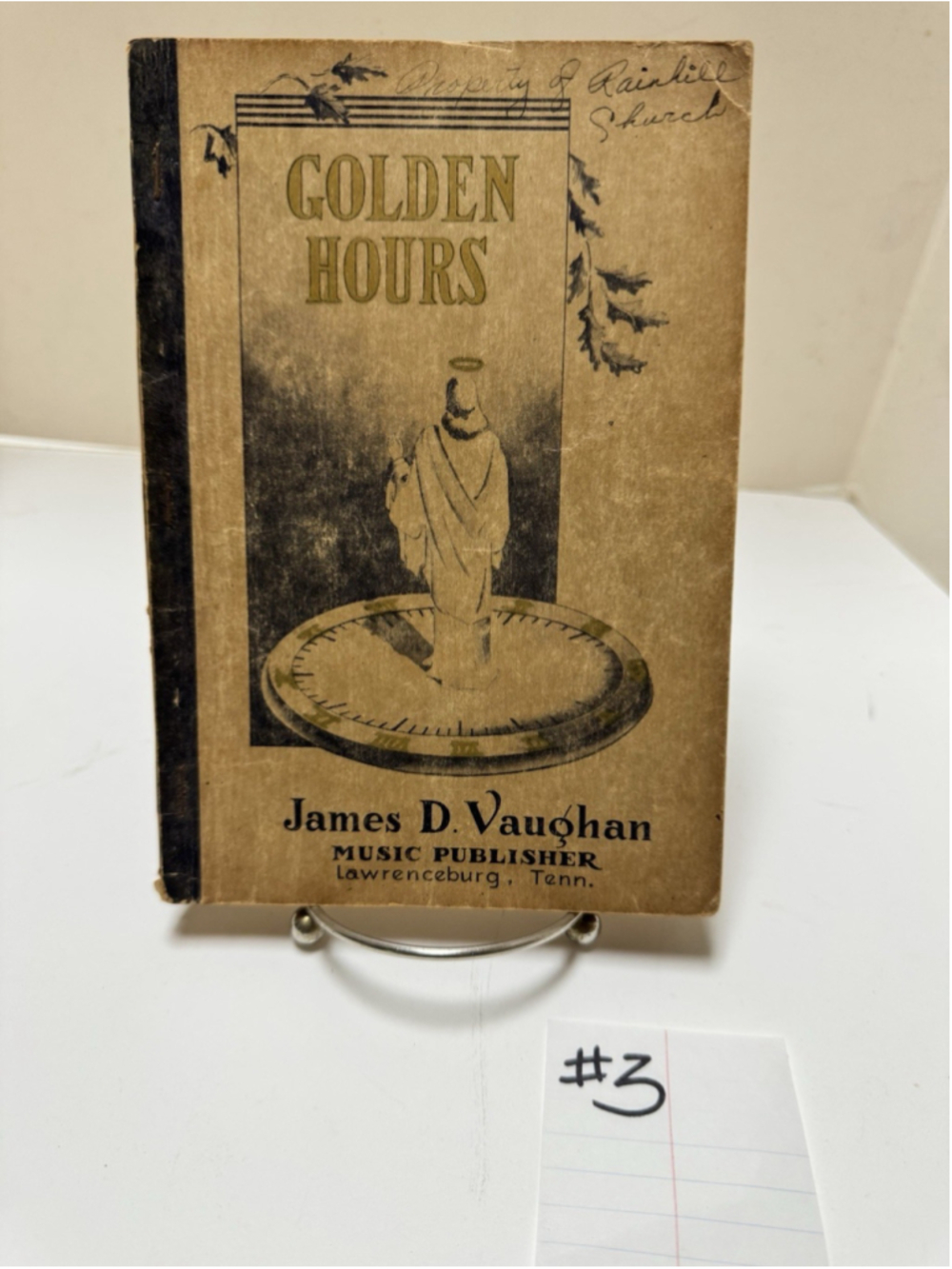 James D. Vaughan “Golden Hours”Gospel Music Book 1946 Paperback